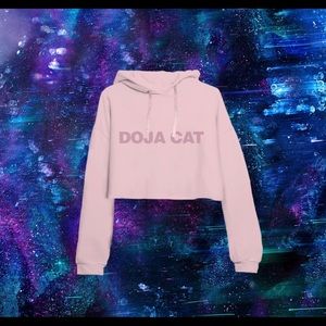 Doja Cat Kick Me Cropped Hoodie